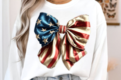 USA Flag Bow PNG Product Image 3