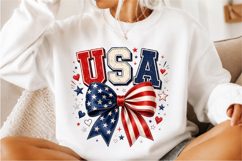 USA Flag Bow PNG Product Image 3