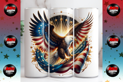 Watercolor American Flag Clipart Bundle Product Image 4