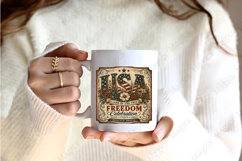 USA Freedom Celebration Vintage Americana Sign PNG Product Image 2