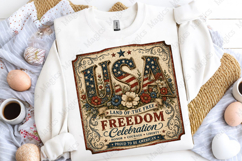 USA Freedom Celebration Vintage Americana Sign PNG Product Image 5