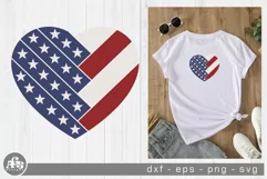 USA Heart Shapes 4th Of July Svg Design Product Image 3