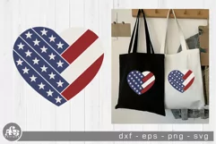 USA Heart Shapes 4th Of July Svg Design Product Image 2