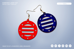4th of July Earrings SVG | Patriotic Jewelry Laser Cut SVG Product Image 1