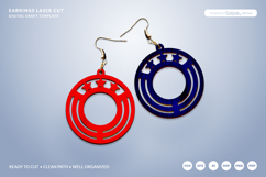 4th of July Earrings SVG | Patriotic Jewelry Laser Cut SVG Product Image 1
