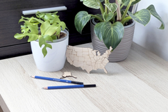 USA Puzzle Map - laser cut file, Glowforge pattern Product Image 2