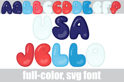 USA Jello Color Font Product Image 1