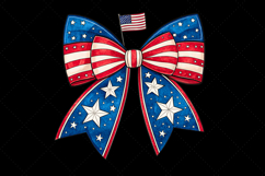 USA patriotic bow, coquette bow clipart, flag theme bow, patriotic design art, digital bow design, stars and stripes, freedom bow art, USA flag design, coquette bow art, patriotic sublimation design