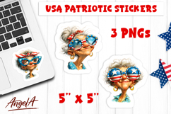 4th of July USA patriotic sticker Funny Boy Print and cut Product Image 1