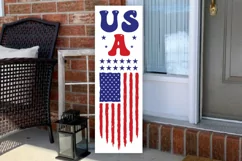USA Porch Sign SVG Design,Independence Day SVG,July 4th SVG Product Image 3
