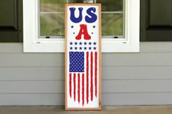 USA Porch Sign SVG Design,Independence Day SVG,July 4th SVG Product Image 2