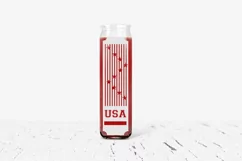 Usa SVG, Patriotic Dollar Tree Candle Sign SVG Design Product Image 2