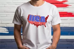 USA SVG,God Blees America SVG,Red White and Blue SVG Design Product Image 2