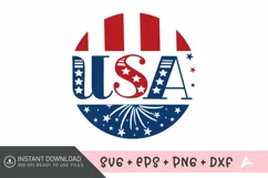 USA SVG Design, Fourth of July SVG, American Flag SVG Product Image 1
