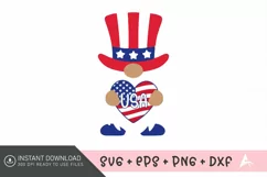 USA SVG , Red White And Blue SVG , American Flag SVG Product Image 1