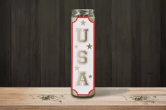 Usa SVG, Patriotic Dollar Tree Candle Sign SVG Design Product Image 2