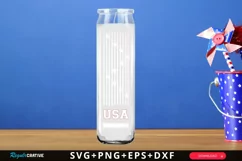 Usa SVG, Patriotic Dollar Tree Candle Sign SVG Design Product Image 1