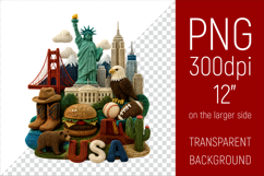 USA Travel Landmark Illustration