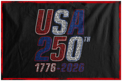 USA 250 Typography with American States Names Product Image 2