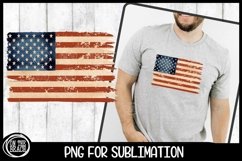 American Flag July 4th PNG Sublimation Vintage USA Flag