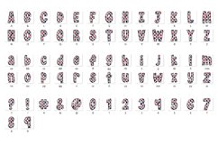 Patriotic Doodle Alphabet Independence Day Letters Hand Draw Product Image 5