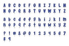 Patriotic Doodle Alphabet Independence Day Letters Hand Draw Product Image 2