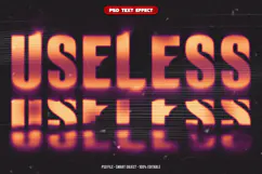 Useless Retro glitch editable text effect Product Image 1