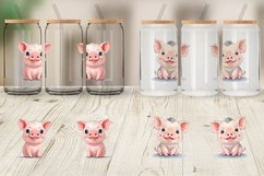 ute Baby Pig Glass Can Wraps Product Image 5