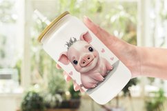 ute Baby Pig Glass Can Wraps Product Image 2