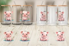 ute Baby Pig Glass Can Wraps Product Image 5
