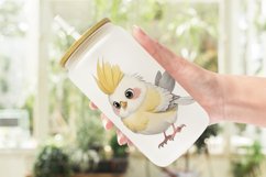 ute Cockatiel Glass Can Wraps Product Image 2