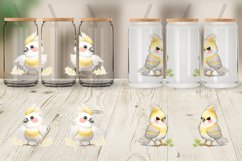 ute Cockatiel Glass Can Wraps Product Image 3