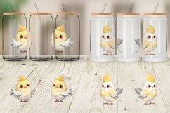 ute Cockatiel Glass Can Wraps Product Image 5