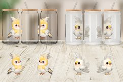 ute Cockatiel Glass Can Wraps Product Image 6