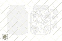 3D Butterfly Mason Jar Sign SVG| Daisy Mason Jar Sign SVG Product Image 3