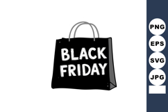 Black Friday shopping bag sale discount retail promotion sho Product Image 1