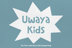Uwaya Kids Font - Fun Font Inspired by Kids Handwriting Product Image 1