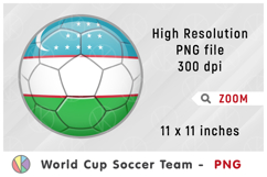 Uzbekistan National Team Soccer Ball. World Cup 2026 Product Image 1