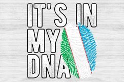 It's in my DNA Uzbekistan Flag Fingerprint PNG Sublimation Product Image 1