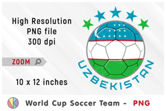 Uzbekistan National Team Soccer Ball. World Cup 2026 Product Image 1