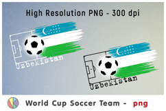 Uzbekistan National Soccer Team Flag. World Cup 2026 Product Image 1