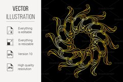 Golden floral pattern Product Image 1