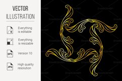 Golden floral pattern Product Image 1