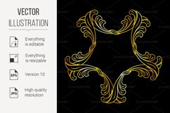 Golden floral pattern Product Image 1