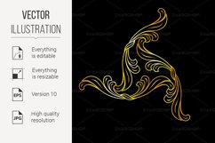 Golden floral pattern Product Image 1