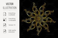 Golden floral pattern Product Image 1