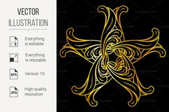 Golden floral pattern Product Image 1