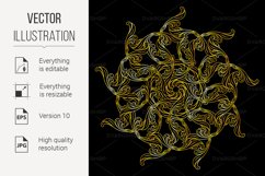 Golden floral pattern Product Image 1