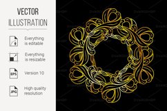 Golden floral pattern Product Image 1