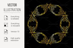 Golden floral pattern Product Image 1